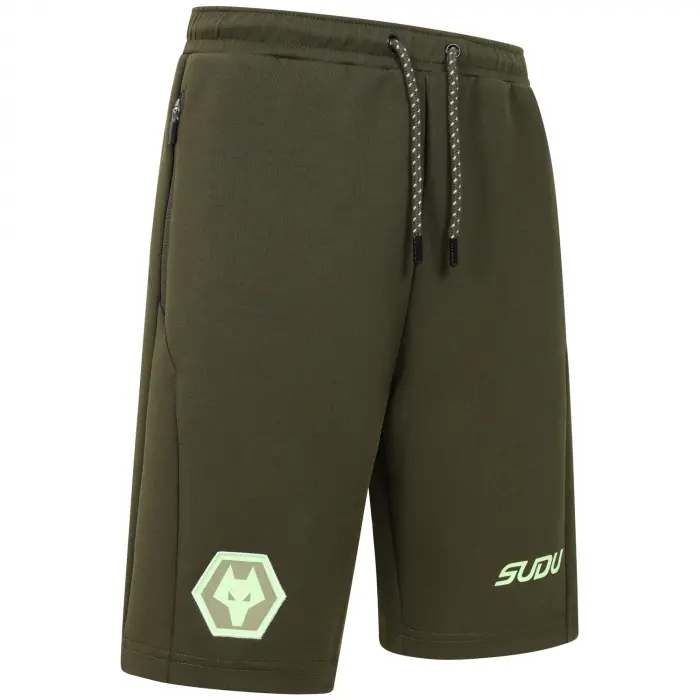 Wolverhampton Wanderers Shop | 2025-26 Players Travel Short – Khaki – Junior Wolverhampton Wanderers Merchandise